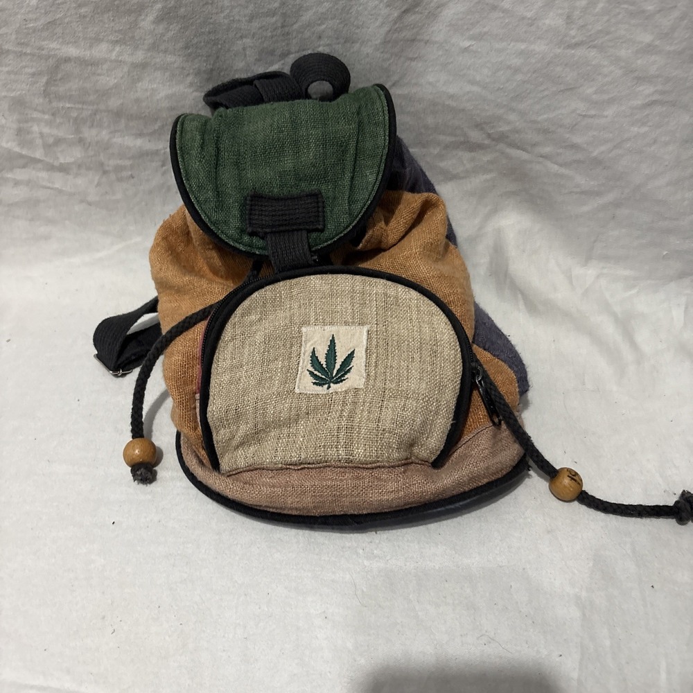 Hemp Backpack  | Eco Friendly | Boho | Handmade | Unisex | Nepal|small